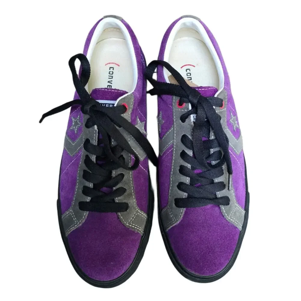 Converse Star Player Low Sneaker K-State Wildcats Men 9 Purple Suede Women 10.5